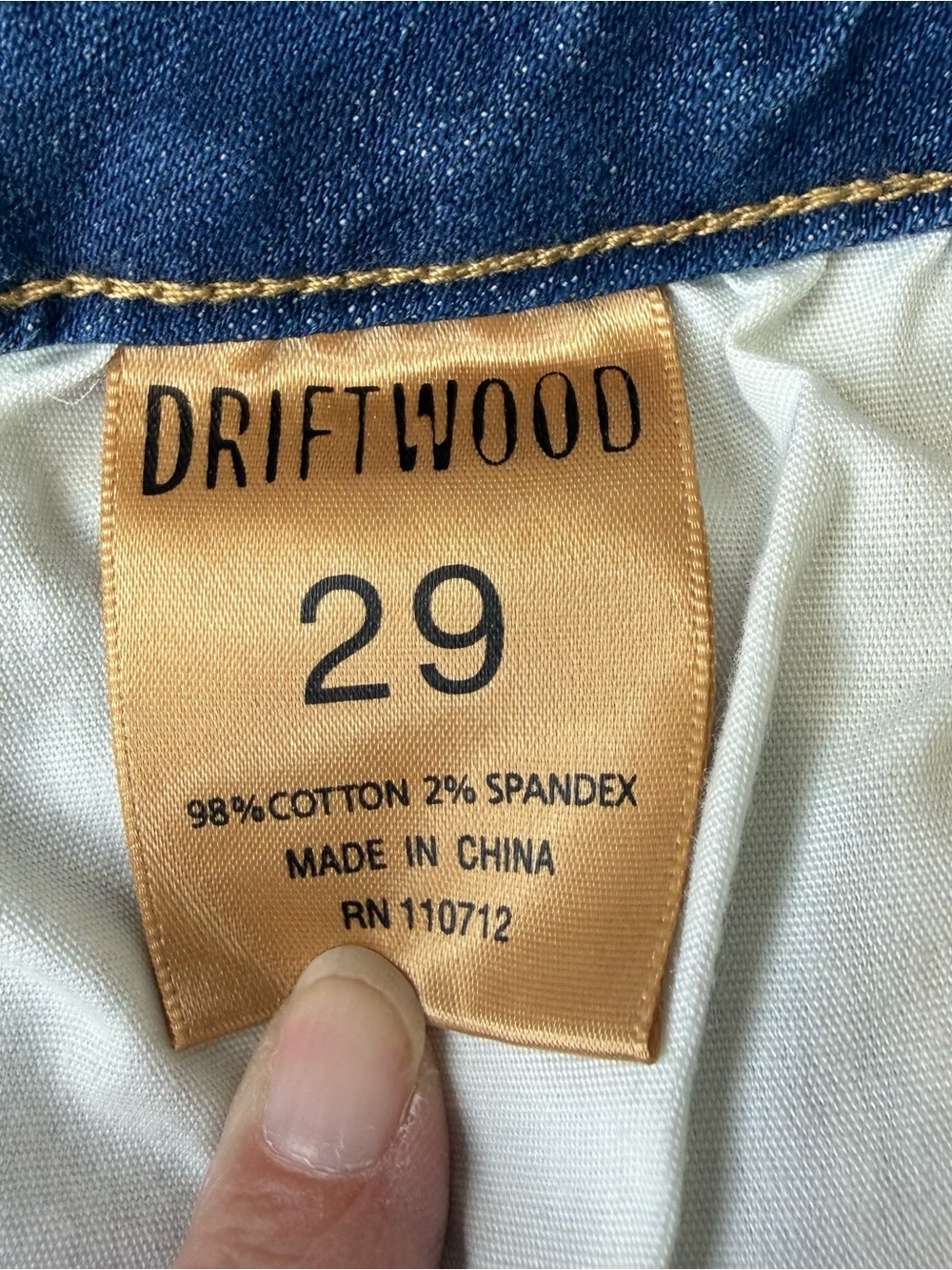 Driftwood Kelly Floral Embroidered Light Blue Women's Jeans, size 29. Like new! - Picture 7 of 8
